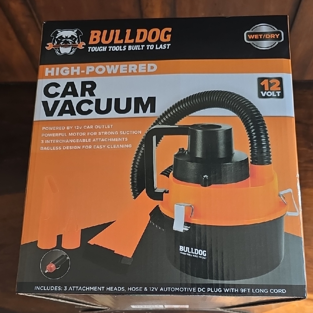 NIB. FIRM ON PRICE. Bulldog High-Powered Car Vacuum